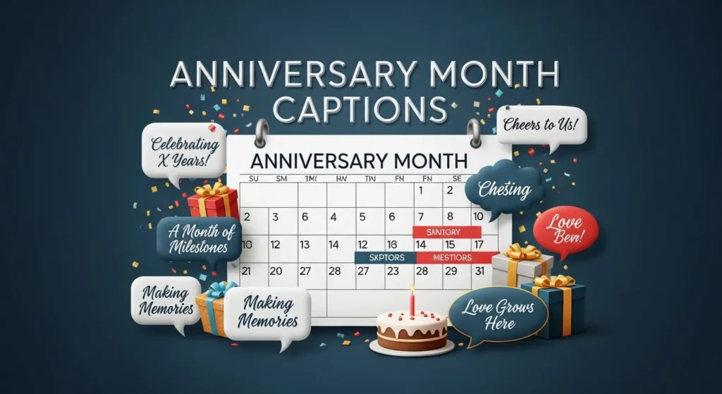 Anniversary Month Captions