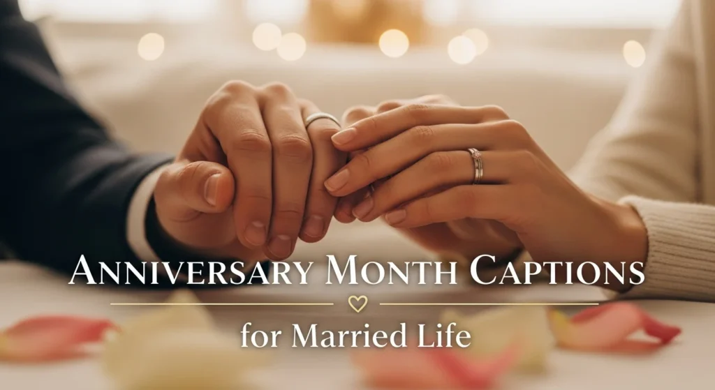 Anniversary Month Captions for Married Life