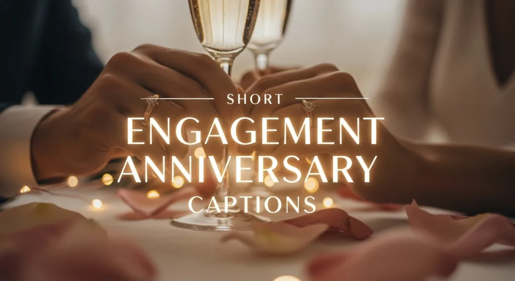 Short Engagement Anniversary Captions