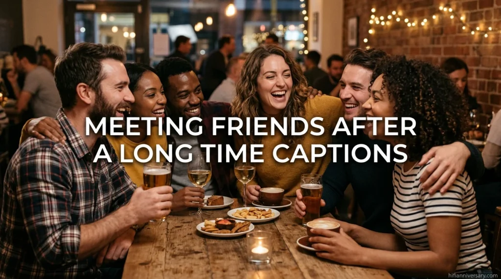 Meeting Friends After a Long Time Captions