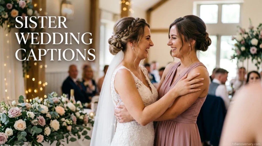 Sister Wedding Captions