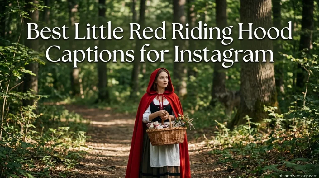 Best Little Red Riding Hood Captions for Instagram