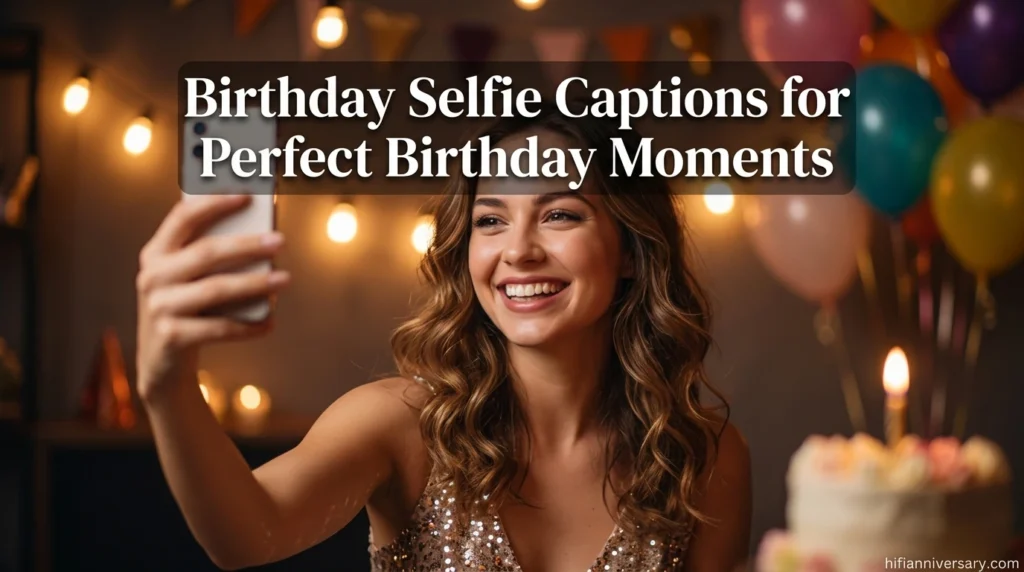 Birthday Selfie Captions for Perfect Birthday Moments