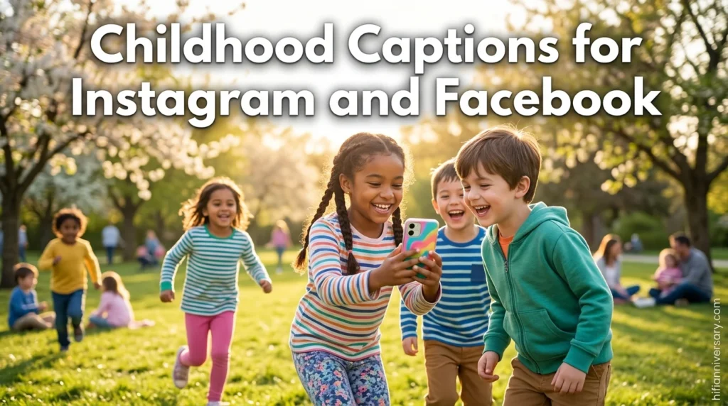 Childhood Captions for Instagram and Facebook