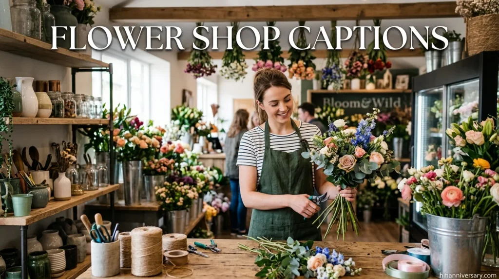 Flower Shop Captions