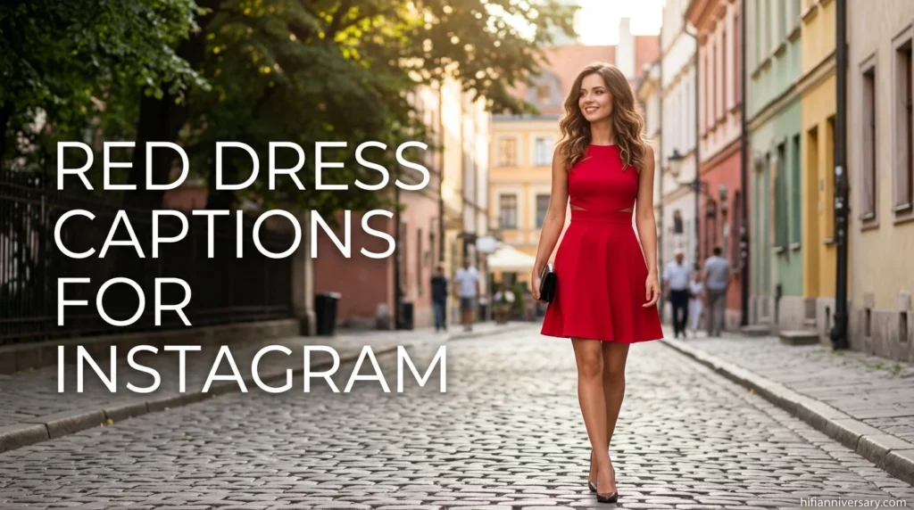 Red Dress Captions for Instagram