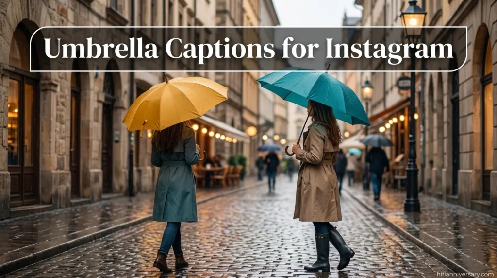 Umbrella Captions for Instagram