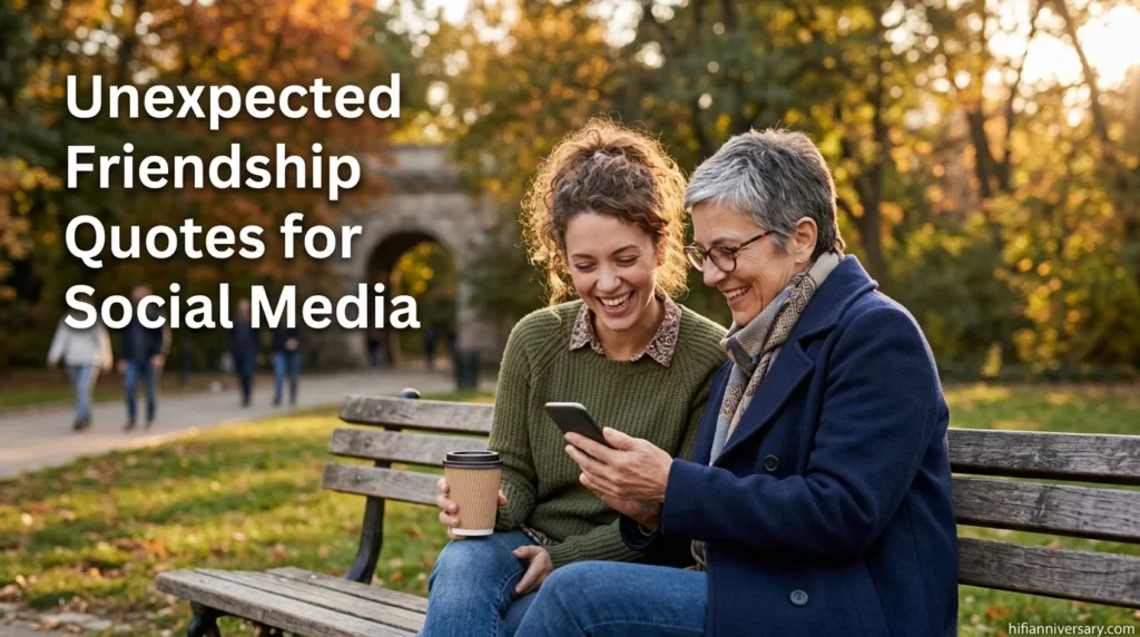 Unexpected Friendship Quotes for Social Media