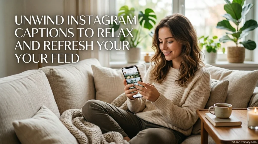 Unwind Instagram Captions to Relax and Refresh Your Feed