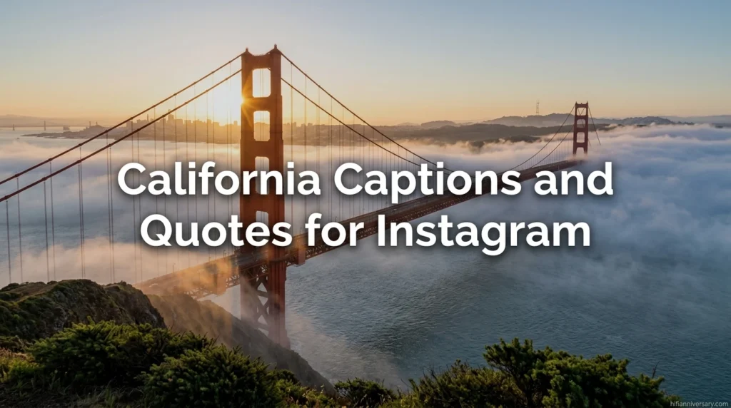 California Captions and Quotes for Instagram