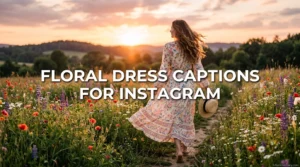 Floral Dress Captions for Instagram: 350+ Cute & Trendy Ideas
