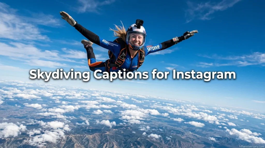 Skydiving Captions for Instagram