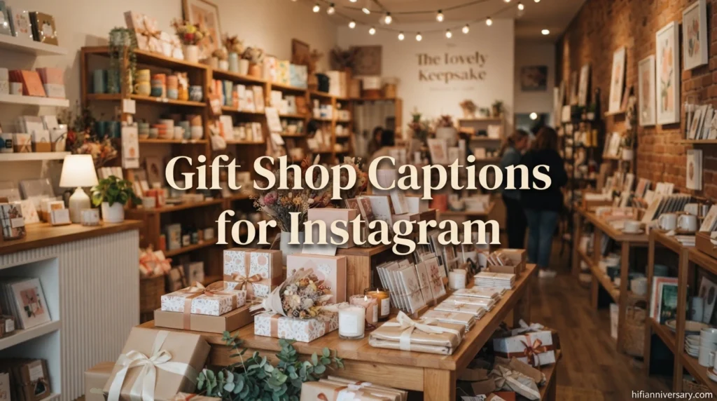 Gift Shop Captions for Instagram